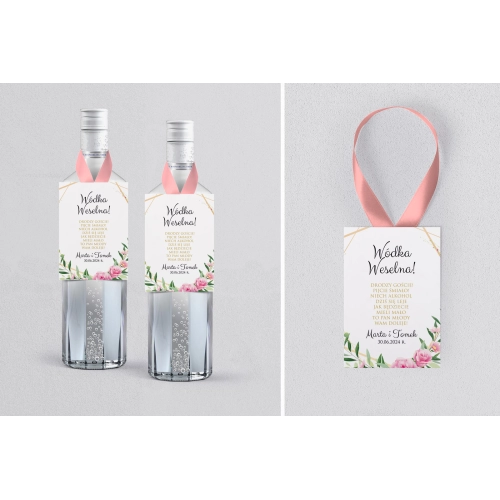 Zawieszka na alkohol Flowers & Frame - Motyw 4