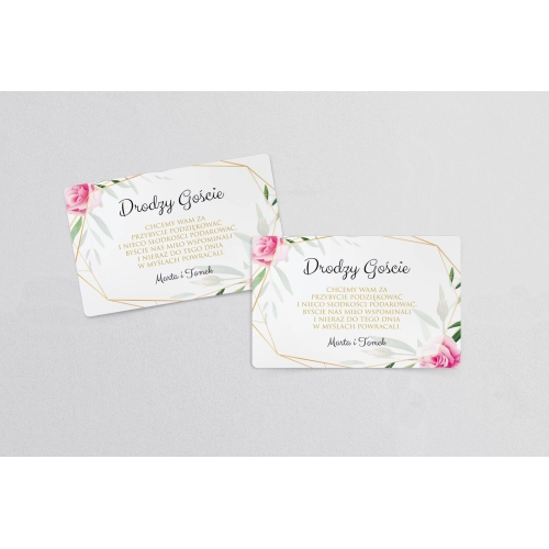 Naklejki na ciasto weselne Flowers & Frame Motyw 4