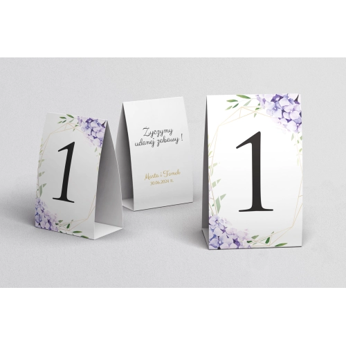 Numerki na stół Flowers & Frame Motyw 1