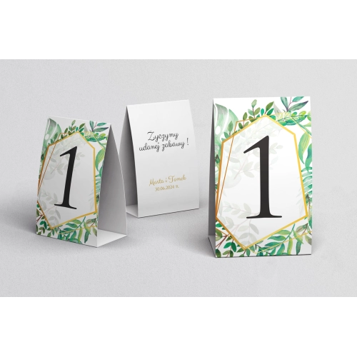 Numerki na stół Flowers & Frame Motyw 2