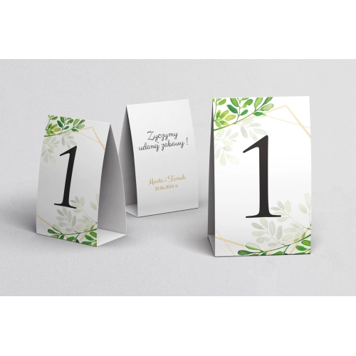 Numerki na stół Flowers & Frame Motyw 3