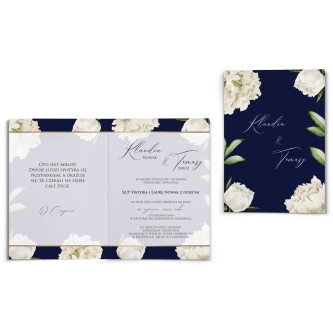 Zaproszenia ślubne Loveletter - Składane Motyw 1