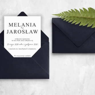 Zaproszenia ślubne Modern Romance