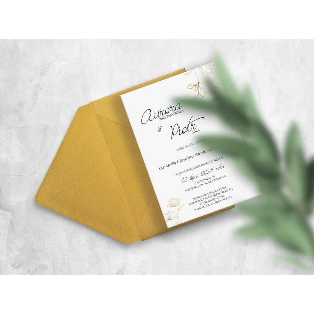 Zaproszenia ślubne Aurora