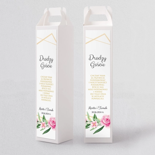 Pudełko na alkohol Flowers & Frame Motyw 4