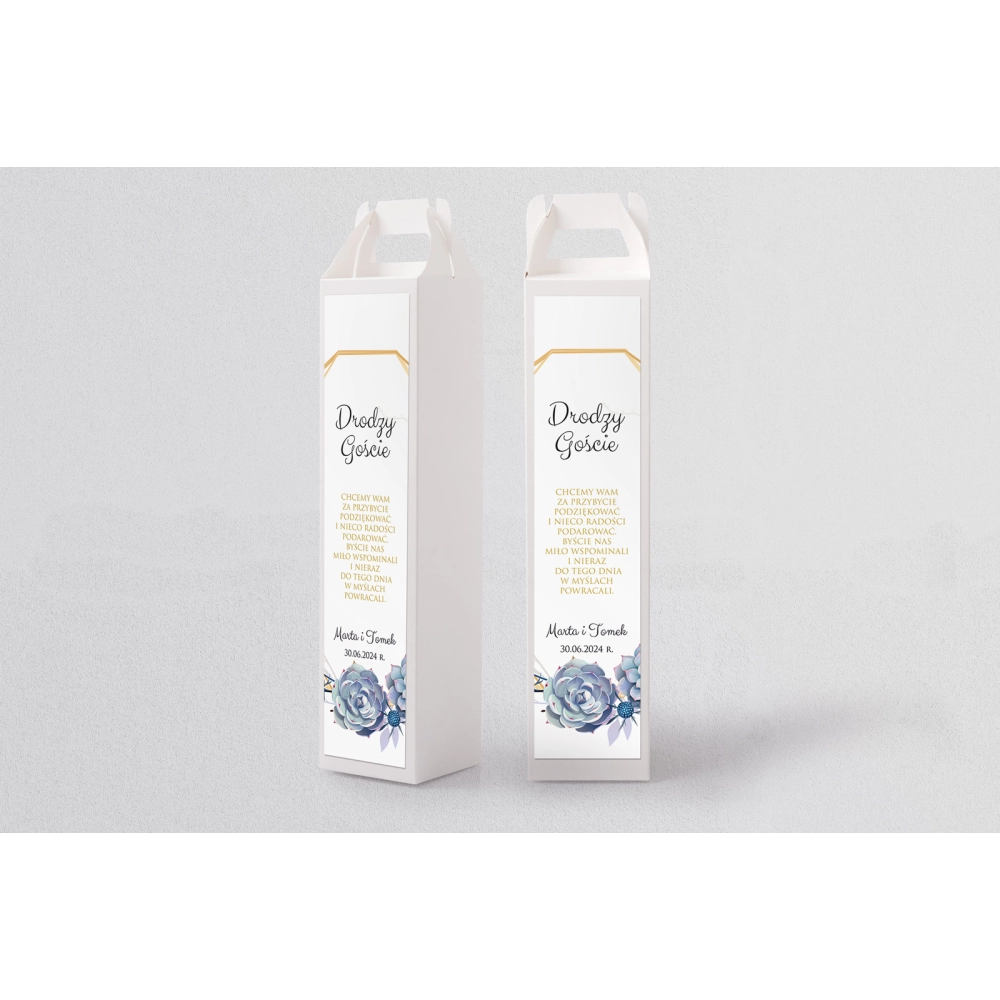 Pudełko na alkohol Flowers & Frame Motyw 6