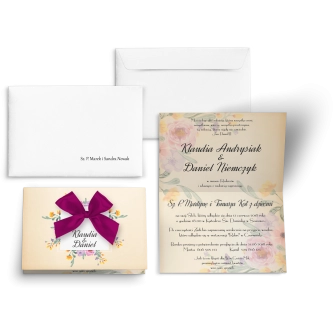 Zaproszenia ślubne Love - motyw 1