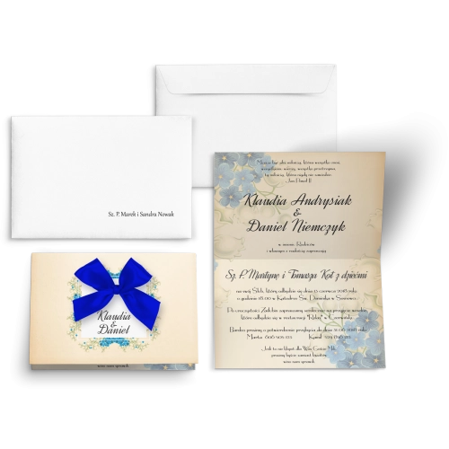 Zaproszenia ślubne Love - motyw 9