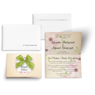 Zaproszenia ślubne Love - motyw 11