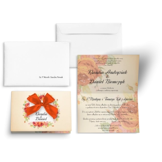 Zaproszenia ślubne Love - motyw 14