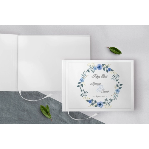 Księga Gości Weselnych Akwarelowe Wianki Motyw 1