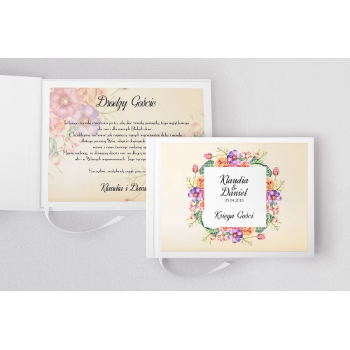 Księga Gości Weselnych Love Motyw 7