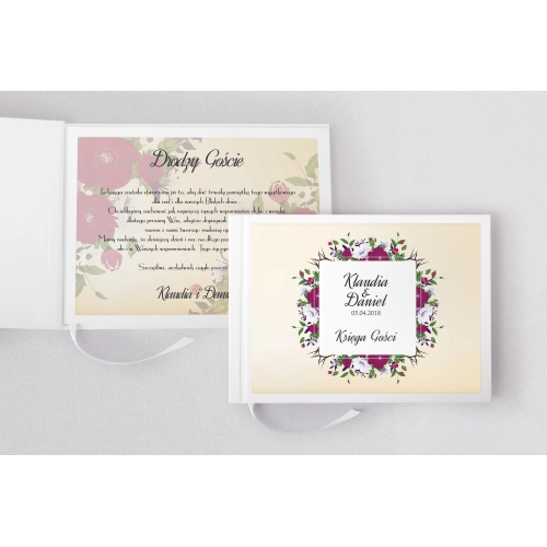 Księga Gości Weselnych Love Motyw 10