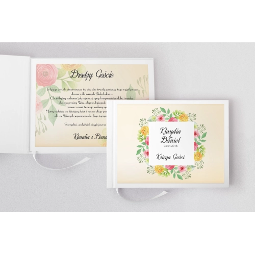 Księga Gości Weselnych Love Motyw 15