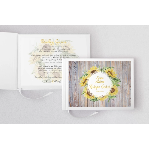 Księga Gości Weselnych Rustical Motyw 4