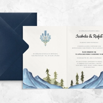 Zaproszenia ślubne Tatralove