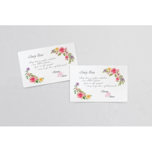 Naklejki na ciasto weselne Akwarelowe Wianki Motyw 5