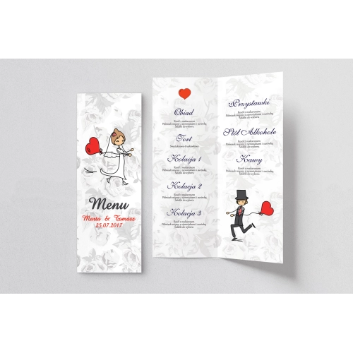 Menu Weselne Zakochani Motyw 5