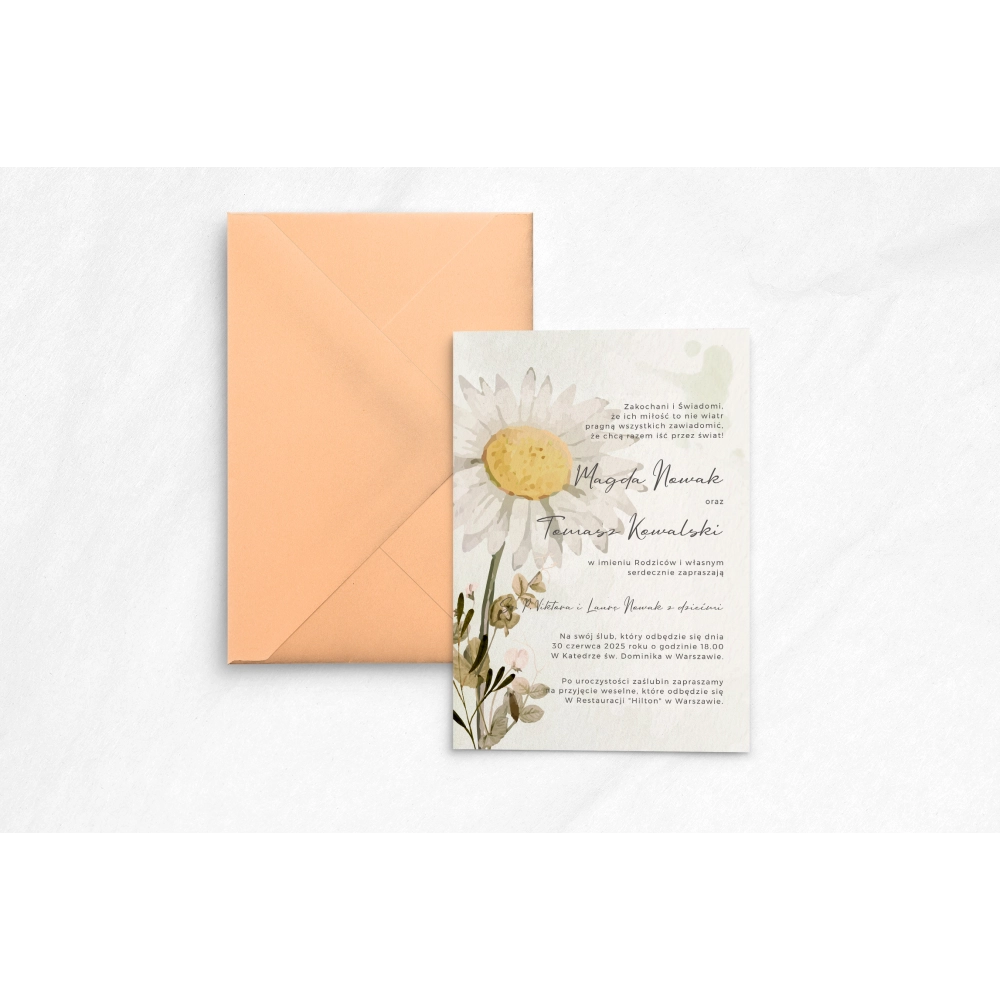 Zaproszenia ślubne Natalie - Motyw 3