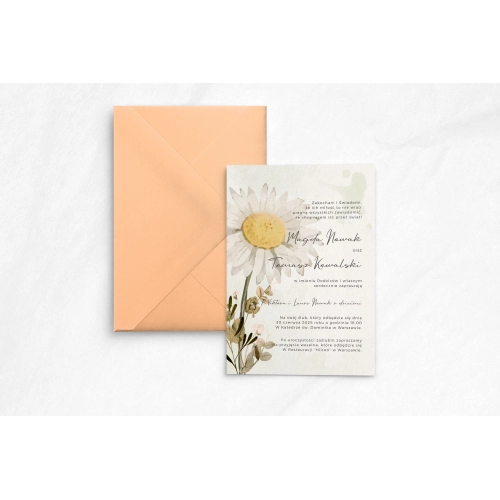 Zaproszenia ślubne Natalie - Motyw 3
