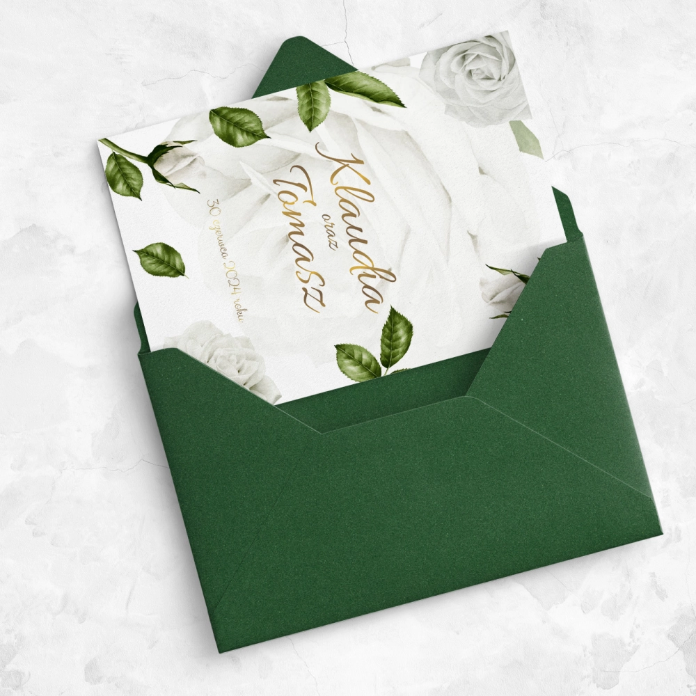 Zaproszenia ślubne Dream - Składane Motyw 1