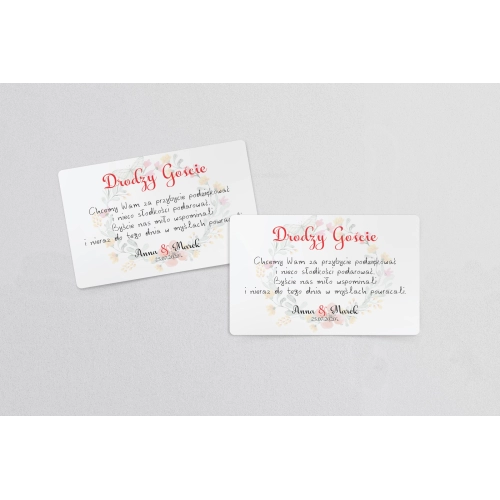 Naklejki na ciasto weselne Rustical Motyw 10