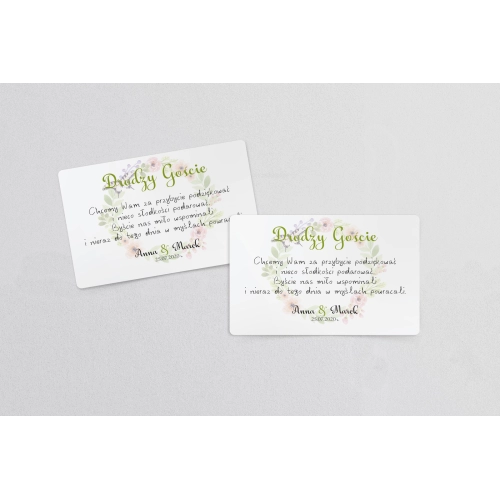 Naklejki na ciasto weselne Rustical Motyw 11