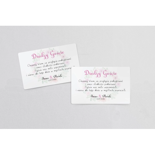 Naklejki na ciasto weselne Rustical Motyw 13