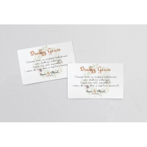 Naklejki na ciasto weselne Rustical Motyw 18