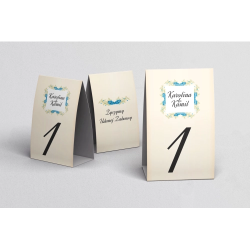 Numerki na stół Love Motyw 9