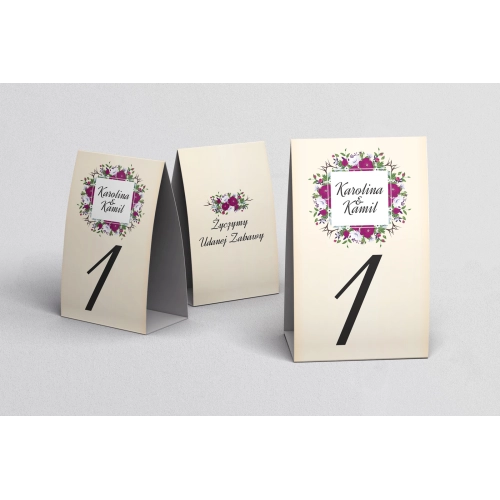 Numerki na stół Love Motyw 10