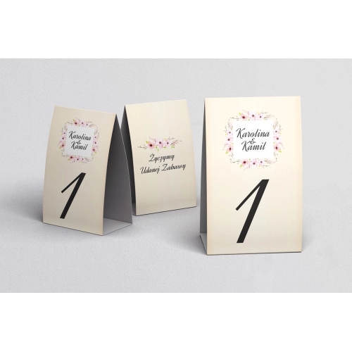 Numerki na stół Love Motyw 11