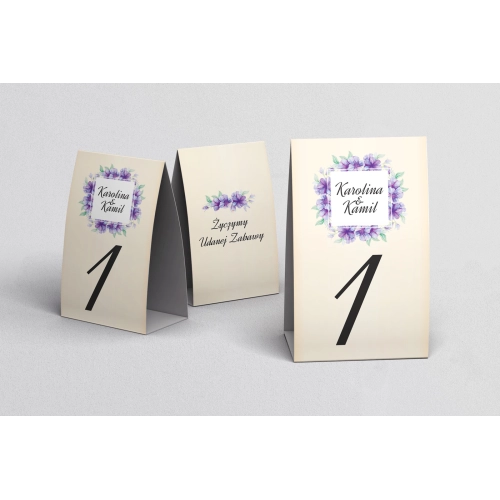 Numerki na stół Love Motyw 13