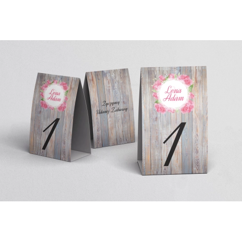 Numerki na stół Rustical Motyw 7