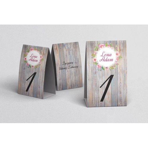 Numerki na stół Rustical Motyw 8