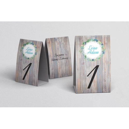 Numerki na stół Rustical Motyw 12