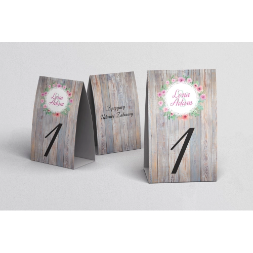 Numerki na stół Rustical Motyw 13