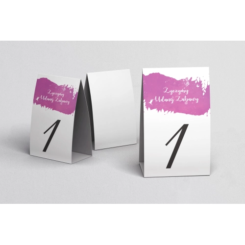 Numerki na stół Stylish Motyw 8