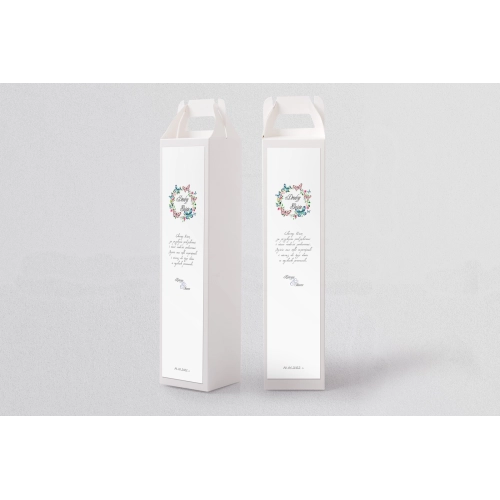 Pudełko na alkohol Akwarelowe Wianki Motyw 3