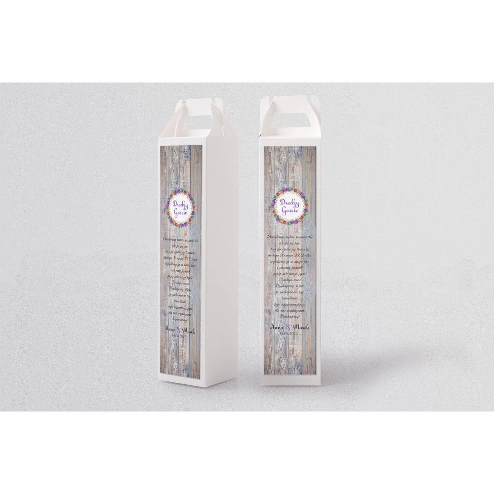 Pudełko na alkohol Rustical Motyw 5