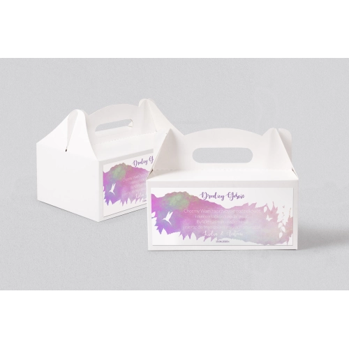 Pudełko na ciasto weselne Stylish Motyw 9