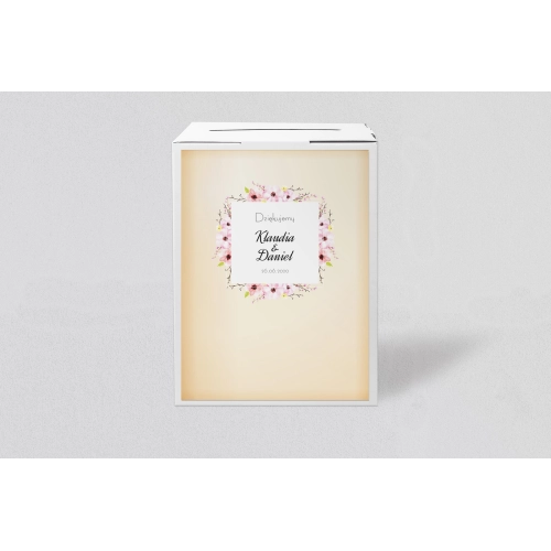 Pudełko na koperty i pieniądze Love Motyw 11