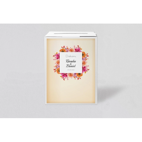 Pudełko na koperty i&nbsp;pieniądze Love Motyw 12