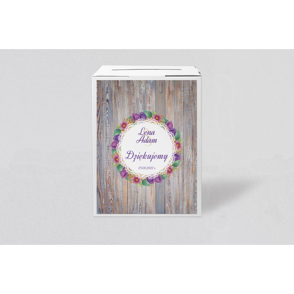 Pudełko na koperty i&nbsp;pieniądze Rustical Motyw 5