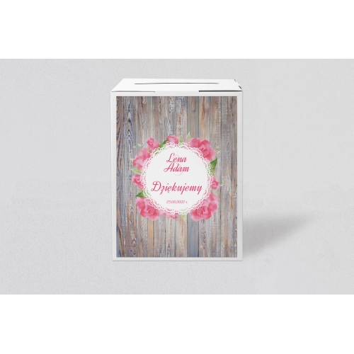 Pudełko na koperty i&nbsp;pieniądze Rustical Motyw 7