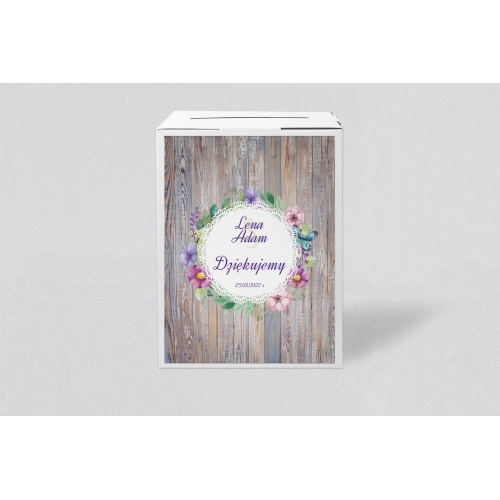 Pudełko na koperty i&nbsp;pieniądze Rustical Motyw 9