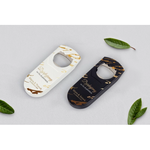 Otwieracz i zamykacz - Marmur & Złoto - Motyw 3