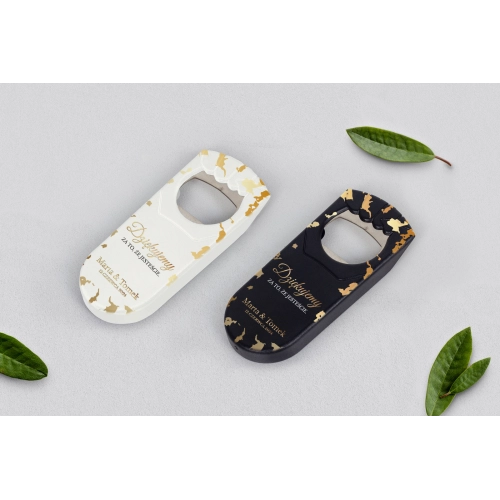 Otwieracz i zamykacz - Marmur & Złoto - Motyw 5