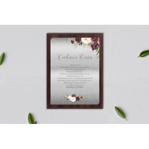 Dyplom ślubny dla świadków - PasteLove Motyw 3