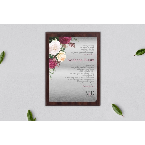 Dyplom ślubny dla świadków - Fabello Motyw 1